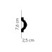 Stěnová lišta MARDOM MDD351 / 7,6cm